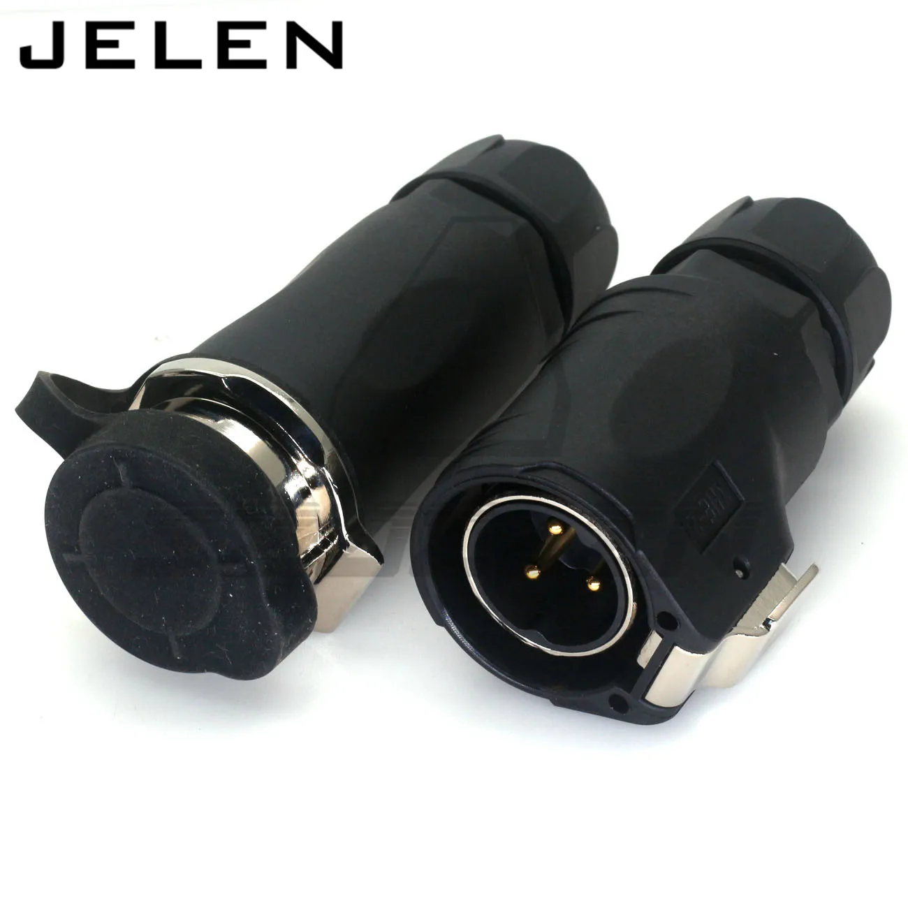 Промышленный водонепроницаемый IP67 3-контактный автомобильный разъем питания постоянного и переменного тока XHE28, внешний электрический кабель, Проводной адаптер