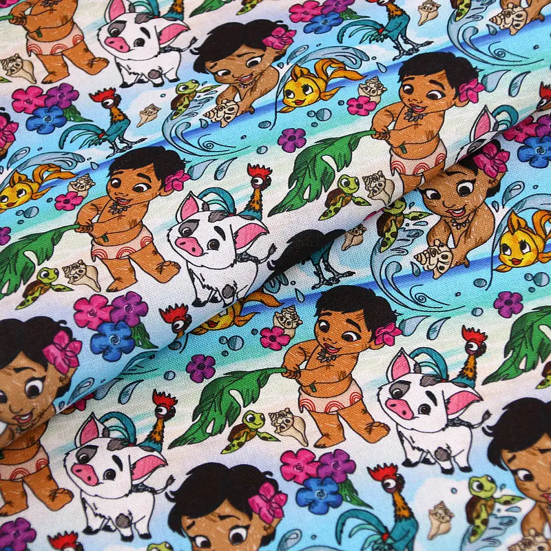 Хлопчатобумажная ткань Disney Sea Princess Minnie для детской одежды текстильный чехол дома