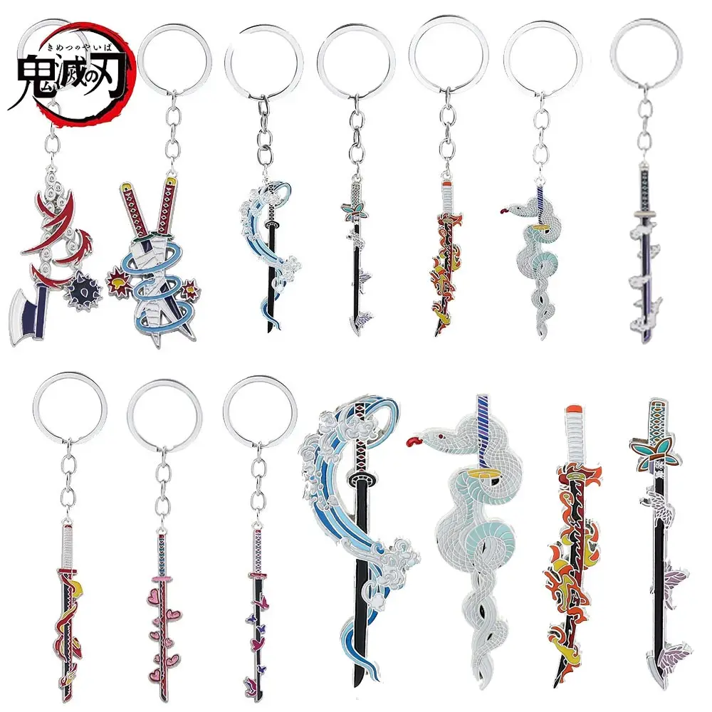 

20pcs Anime Demon Slayer Pins Brooch Kimetsu No Yaiba Keychain Rengoku Flame Butterfly Icon Badge Backpack Shirt Lapel Accessory