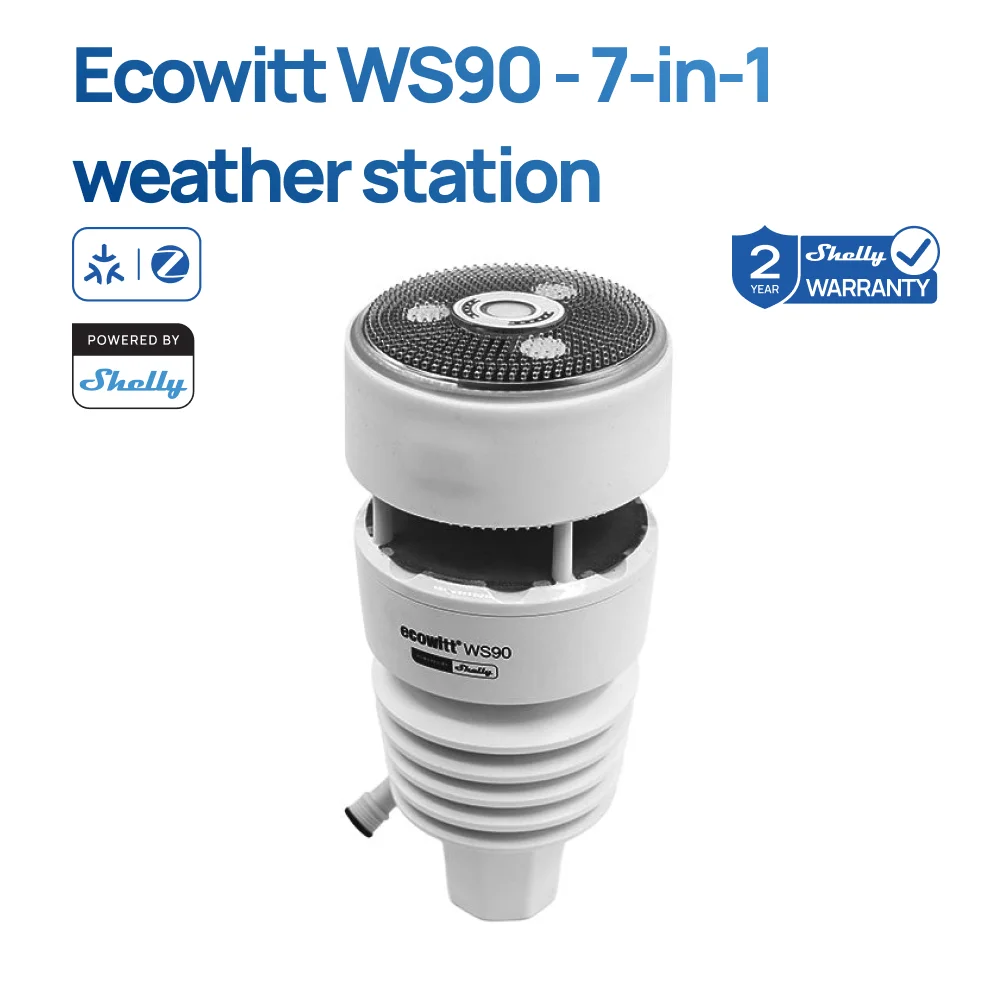 

Ecowitt WS90 7-в-1 метеостанция Shelly
