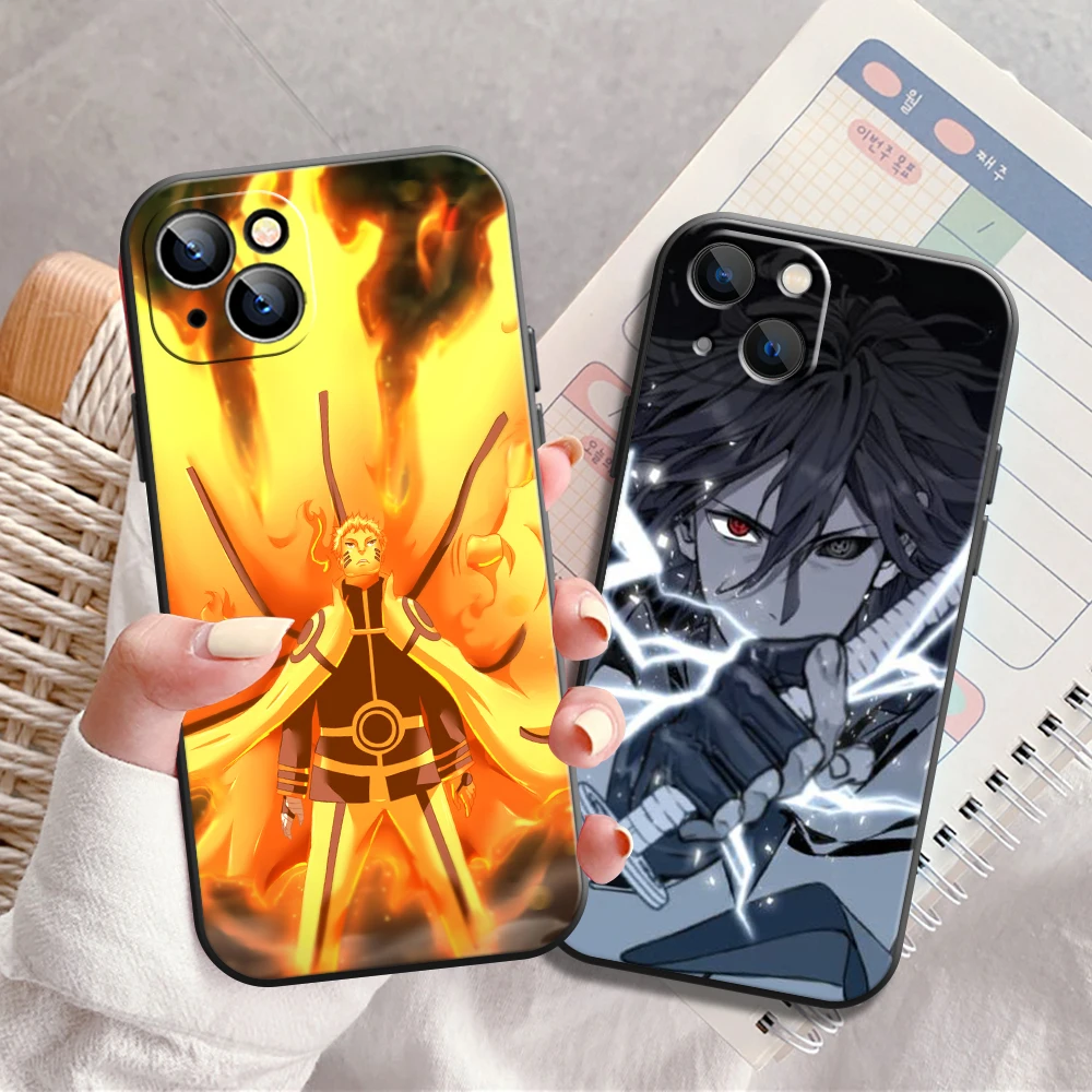 

Naruto Phone Case For iPhone 11 Pro 12 Mini 13 Pro Max SE 2020 X XR XS MAX 8 7 6 6S Plus Japan Anime Silicon TPU Black Cover