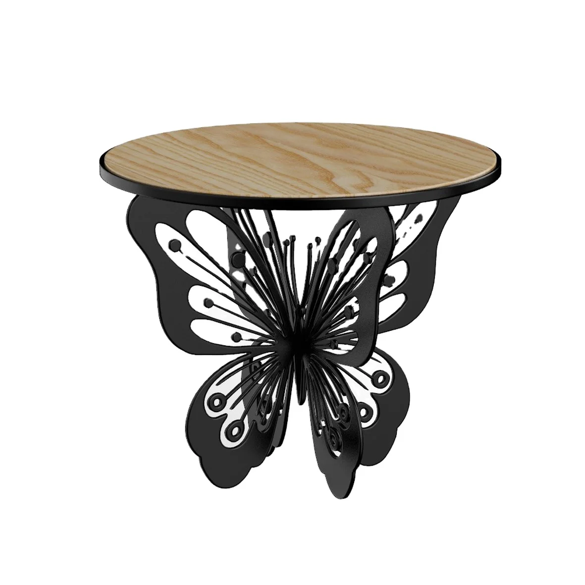 

Новое поступление уличная мебель креативный деревянный Рабочий стол с ножками в форме бабочки кованый железный открытый обеденный стол для заднего двора
