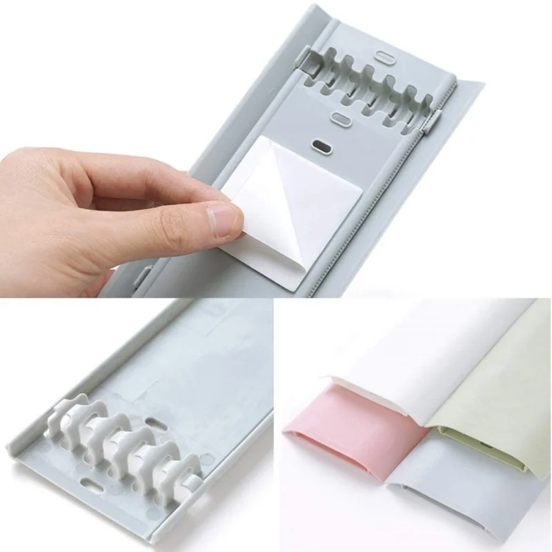 Клейкая стяжка крышка для прокладки кабелей скрывающий настенный зажим кабеля