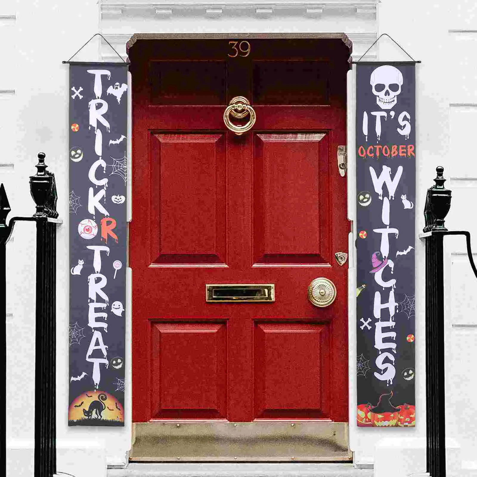 Декор Хэллоуин Куплет Крыльцо Подвесные Дверные Таблички Наружные Украшения для