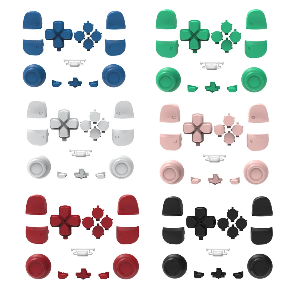 

7 Colors Optional ABS Buttons Thumb Sticks Repair Kits Handle Cap Joystick Shell Gamepad Buttons Replacement For PS5 Console