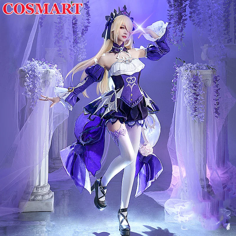 

COSMART Genshin Impact Fischl Косплей Костюм JiYeZhenMeng горжэу платье игровой костюм униформа для Хэллоуина мероприятия вечеринки ролевой игры Cl
