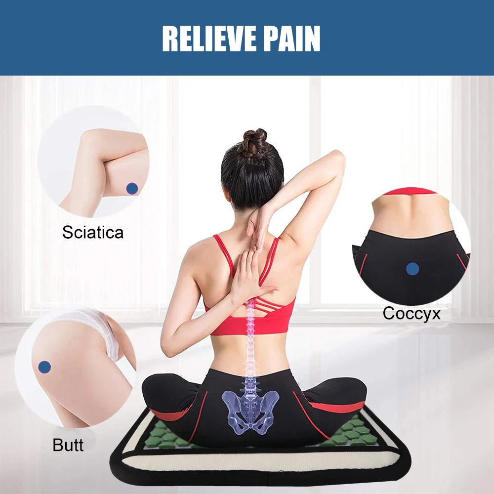 Натуральный германитовый фотомассажный коврик с инфракрасным подогревом