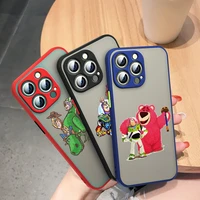 toy story cute for apple iphone 13 12 11 mini xs xr x pro max 8 7 plus frosted translucent funda capa phone case