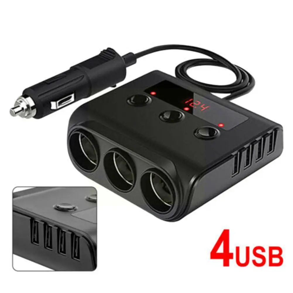 

Разветвитель Прикуривателя A1v7, 100 Вт, с 4 Usb-портами