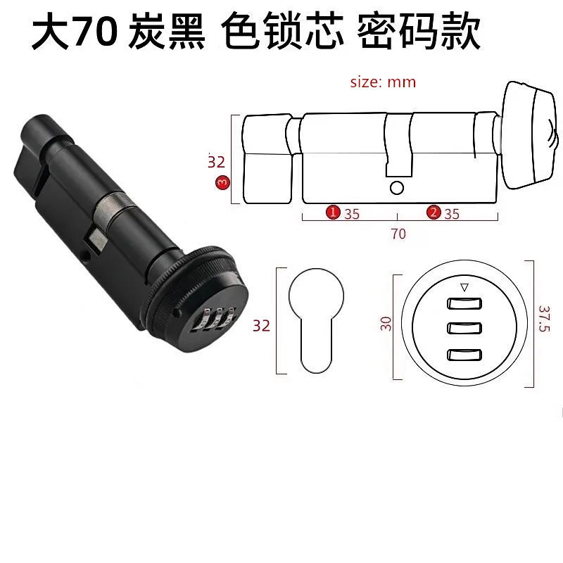 

Крытый дверной замок из цинкового сплава для спальни, интеллектуальный цифровой пароль, замок без ключа, сердечник для кухни, ванной комнаты, ядро дверного замка для хранения