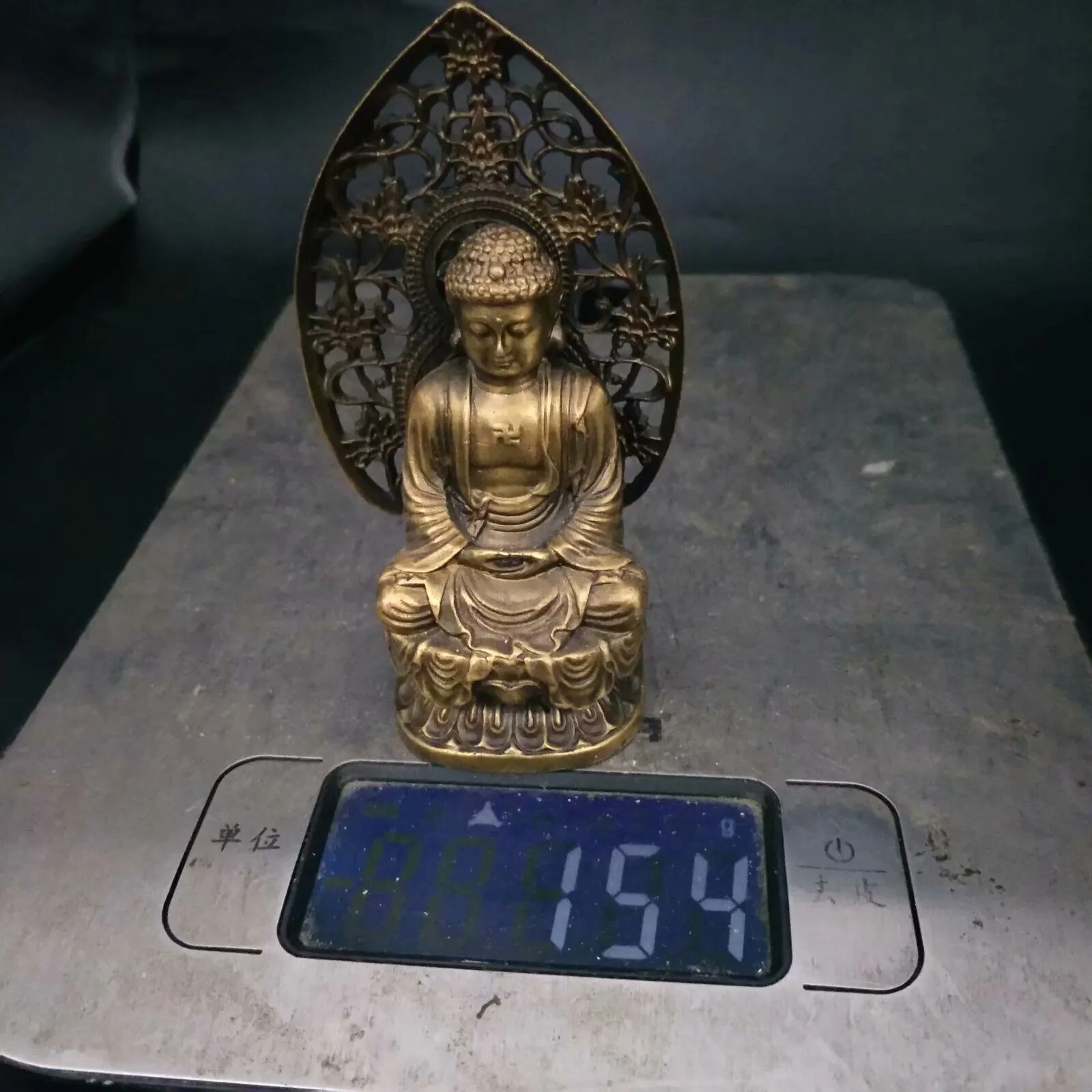 Фото Китайская бронзовая медная статуя ручной работы Rulai Buddha 8. №2