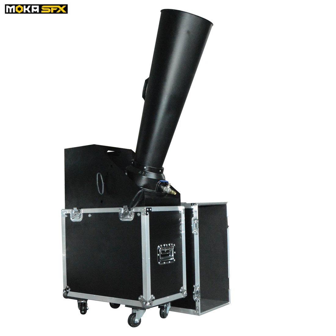 

2 Pcs/lot CO2 Jet Confetti Machine Whirlwind Rainbow Paper Confetti Cannon Flycase Party Events Using DJ Stage Effects Equipment