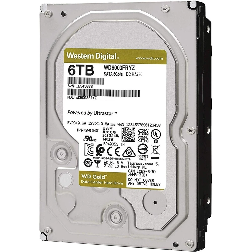 Жесткий диск WD Gold SATA-III 6 TB (WD6003FRYZ) |