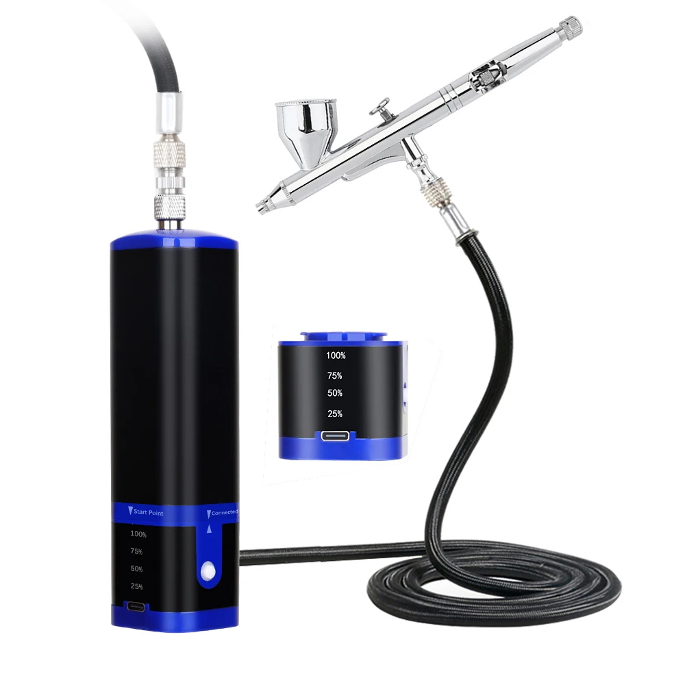 Spray Gun Kit Rechargeable Handheld Portable  For Makeup Nails Art Tattoo