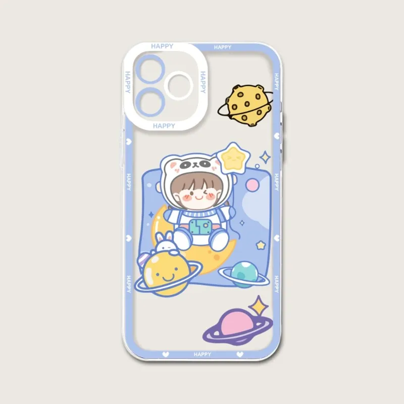 Милый чехол для телефона с изображением астронавта телефон IPhone 12 Pro Max 14 13 11