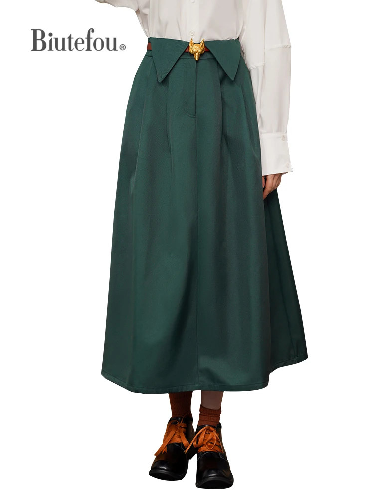 2023 Spring Women Original Design Grace Solid Color Skirts
