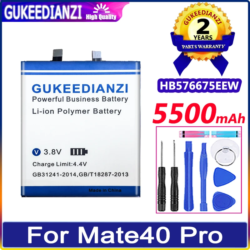 

New Bateria HB576675EEW Batterie 5500mAh Battery For huawei NOH-AN00 AN01 AL00 Mate 40 Pro Mate40 Pro High Quality Battery