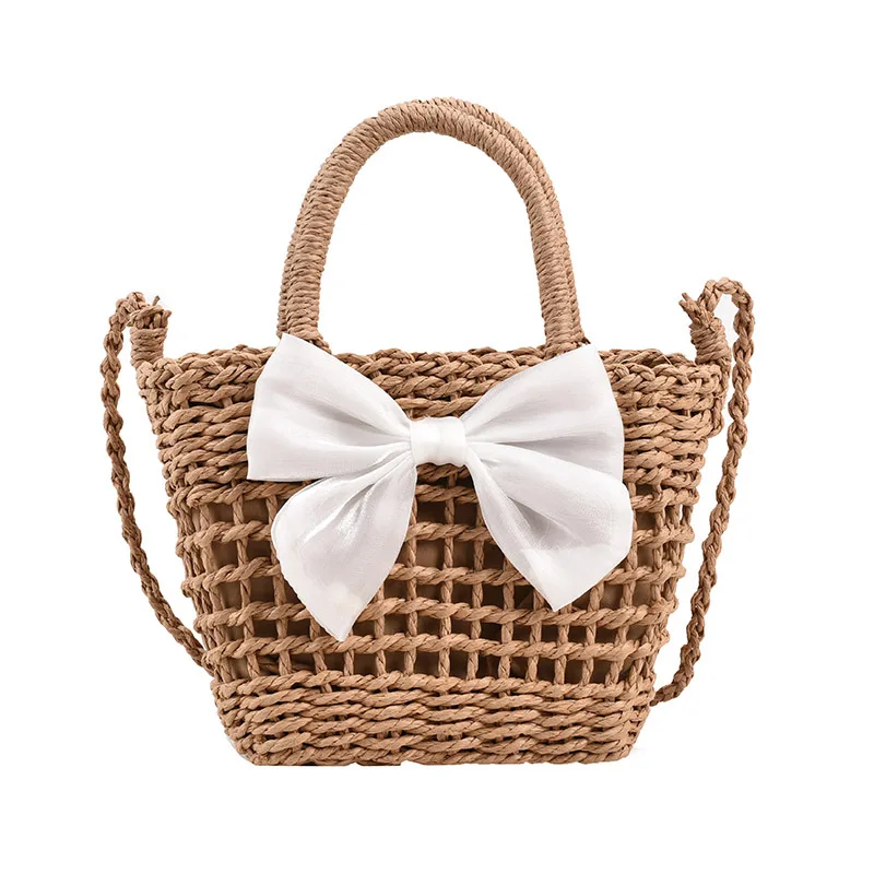 Женская соломенная сумка ручной работы маленькие летние пляжные сумки через