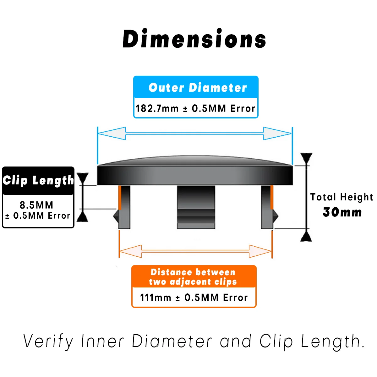 RhinoTuning 1/4 шт. OD 182 7 мм/7 19 дюйма ID 111 мм/4 37 Центральная крышка обода колеса для 2007-2009