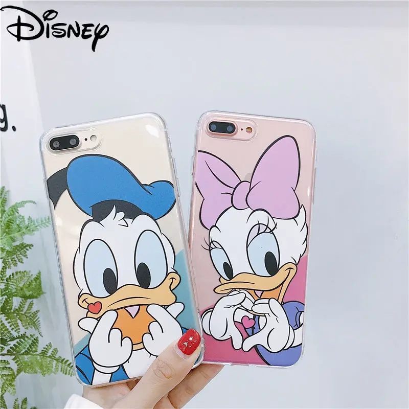 

Disney Mickey transparent couple phone case for iphone 11 12 13 Pro max 11pro 11promax 12pro 12promax 13pro 13promxa XS XR cover