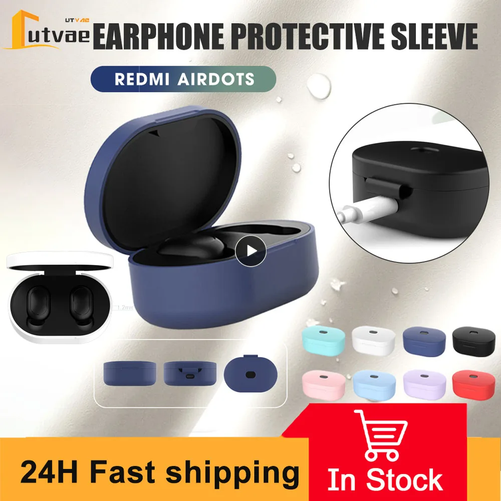 

2/4/6PCS Well-made Earphone Case Scratched Durable Earphone Accessories Weight 13g For Redmi Airdots Earphone Case Headset Case