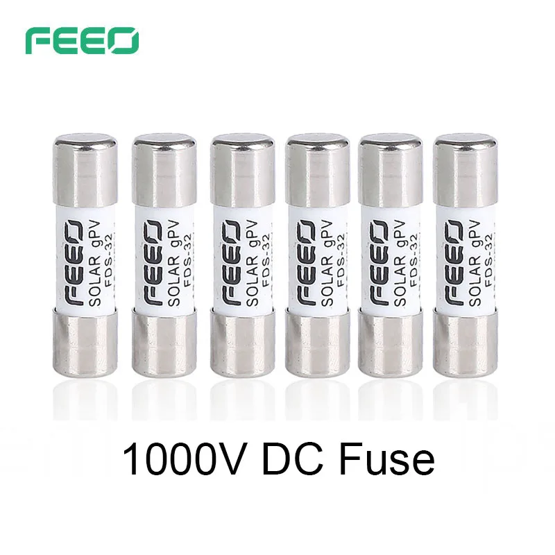 

FEEO Solar DC PV Fuse High Voltage for Solar System Protection 2A 3A 4A 5A 6A 8A 10A 12A 15A 20A 25A 32A