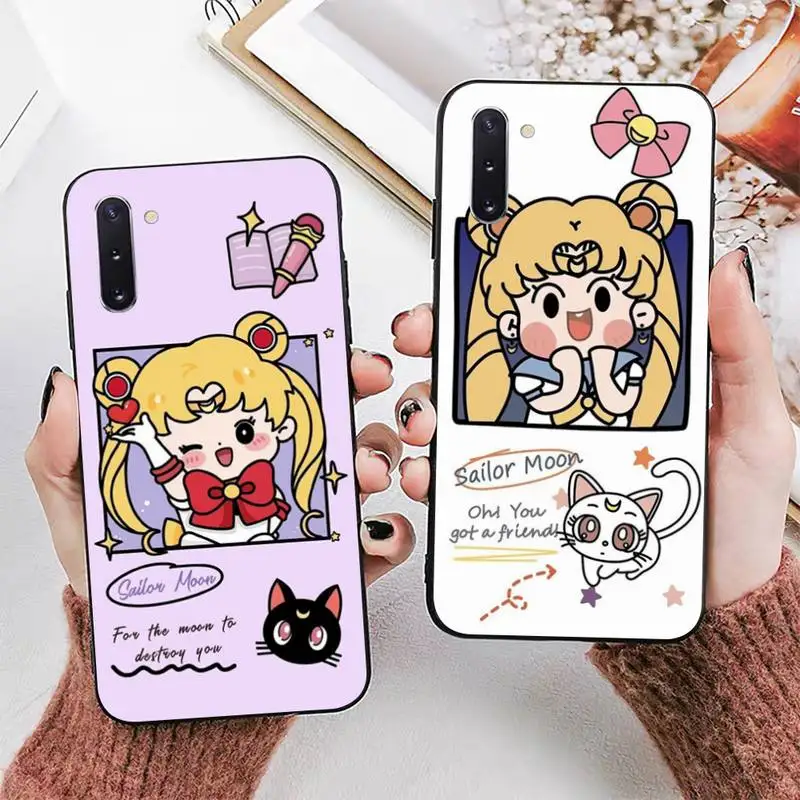 

S-Sailor-moonS Phone Case For Samsung Note 8 9 10 20 pro plus lite M 10 11 20 30 21 31 51 A 21 22 42 02 03