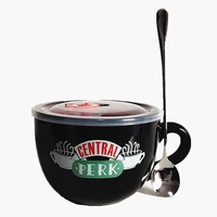 friends tv show series central perk ceramic coffee tea cup 650ml friends central perk cappuccino mug anniversary gifts for frien