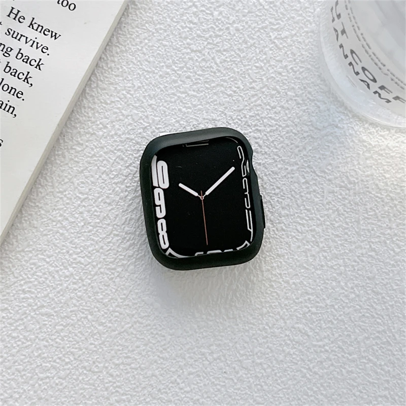 Мягкий силиконовый чехол для Apple Watch 7 41 мм 45