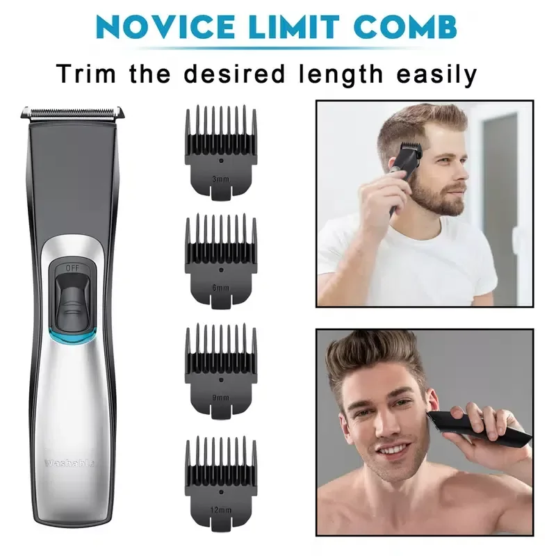 

Hair Clipper Beard Trimmer Cordless Hair Trimmer USB Rechargeable