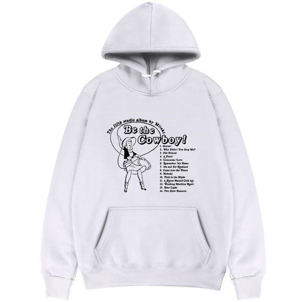

Funny Kawaii Cute Singer Mitski Be The Cowboy Poster Music Album Print Hoodie Men Women Casual Fashion Hoodies Woman Sweatshirt