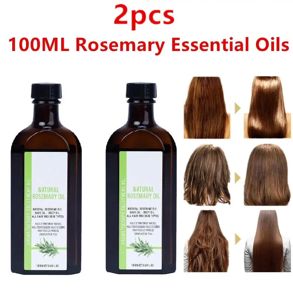 2X Rosemary Essential Oils 100ml Plant Rosemary Oil Cleansing Rosemary Essential Hair Oil For Hair Regrowth Rosemary Oil