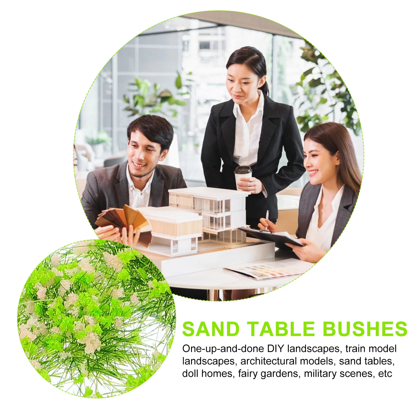 Сарай для травы строительная модель кусты мини-цветочный кластер набор декора