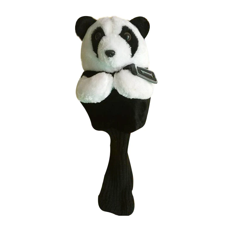 

1pcs New Cute Panda Shape Golf Club Head Cover Soft Cartoon Animal Long Neck Wood Clubs Head Covers Golf Accessories