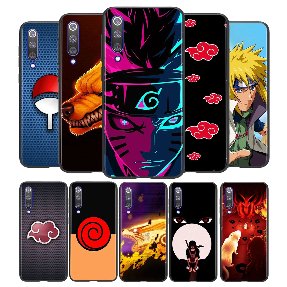 

Japanese Anime Naruto Hokage For Xiaomi Mi 11 10T Note10 Ultra 5G 9 9T SE 8 A3 A2 A1 Pro Play Black Phone Case