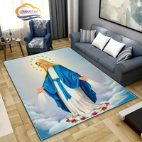 3d printing christ carpet blessed virgin mary fashion carpet religion carpet home childrens room floor mat bedroom decoration