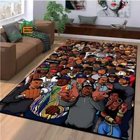 hip hop music star pattern carpets for bedroom living room kitchen floor mats home decor non slip floor pad rug 14 sizes