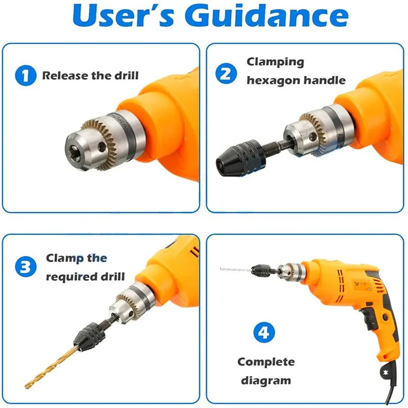 Держатель для сверл с шестигранным круглым хвостовиком 0 3-6 5 мм | Инструменты