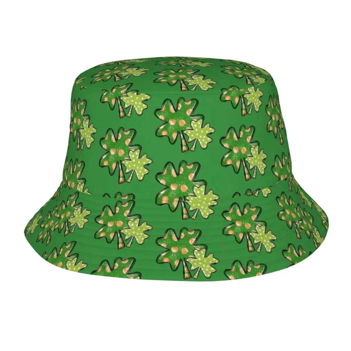 

Style St. Patrick's Day Shamrock Clover Bucket Hat Woman Camping Irish Saint Paddy Leprechaun Holiday Fisherman Hats Headwear