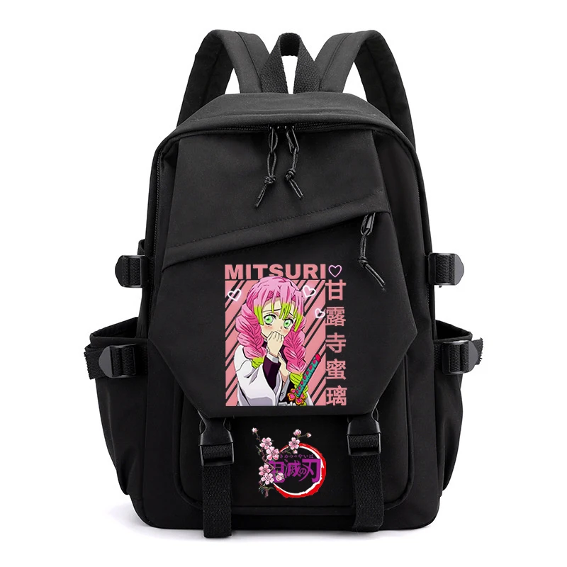 

Teens Demon Slayer Anime Fashion Backpack College Student Notebook Bags Large Capacity Practical Hiking Bags High Quality Bag