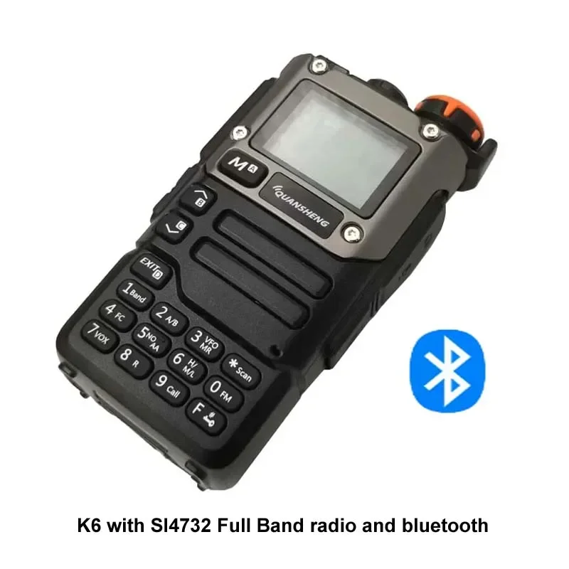 Модернизированный Quansheng K6 с чувствительностью SI4732 Радио Bluetooth Стереопередатчик