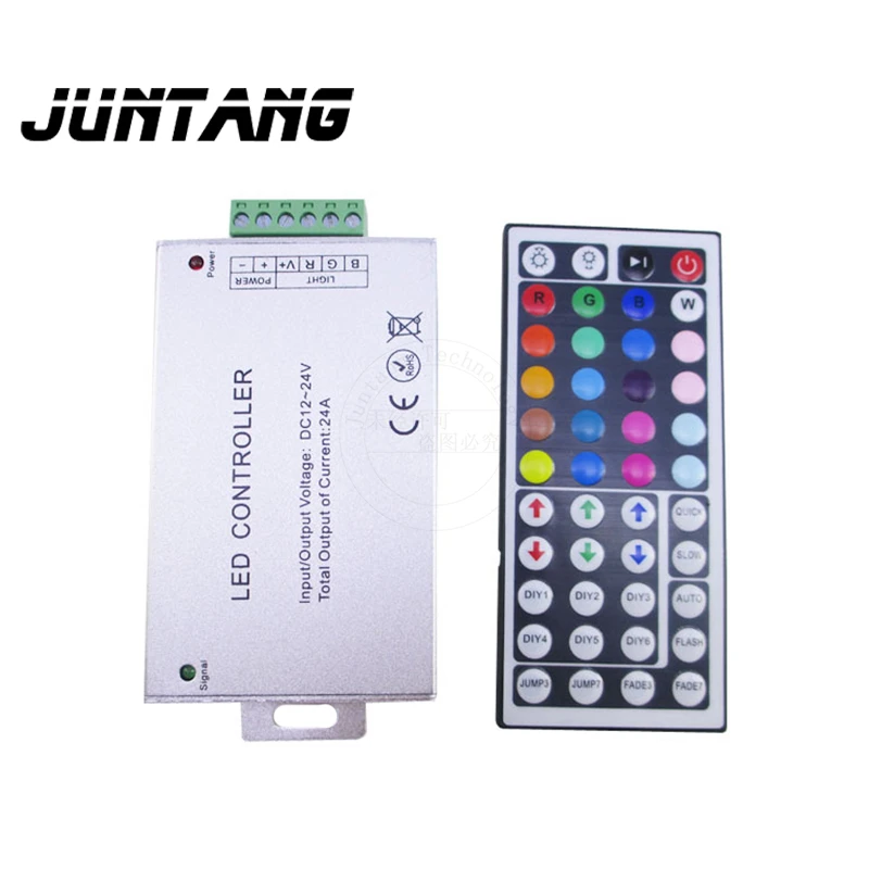 

LED light bar 12V colorful light with RGB aluminum shell controller 44 keys 12A infrared dimmer 24a remote control
