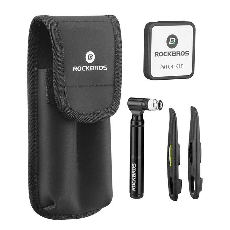 

ROCKBROS Bicycle Tools AV / Fv Aluminum Alloy Pump Multi Tool Soft Rubber Band Patch Tire Lever Multitool Bike Accessories