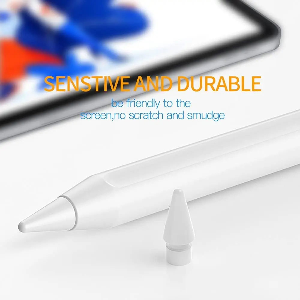 4 шт. сменные наконечники совместимые с Apple Pencil 2 Gen iPad Pro - iPencil Nib для 1 st/Pencil White |