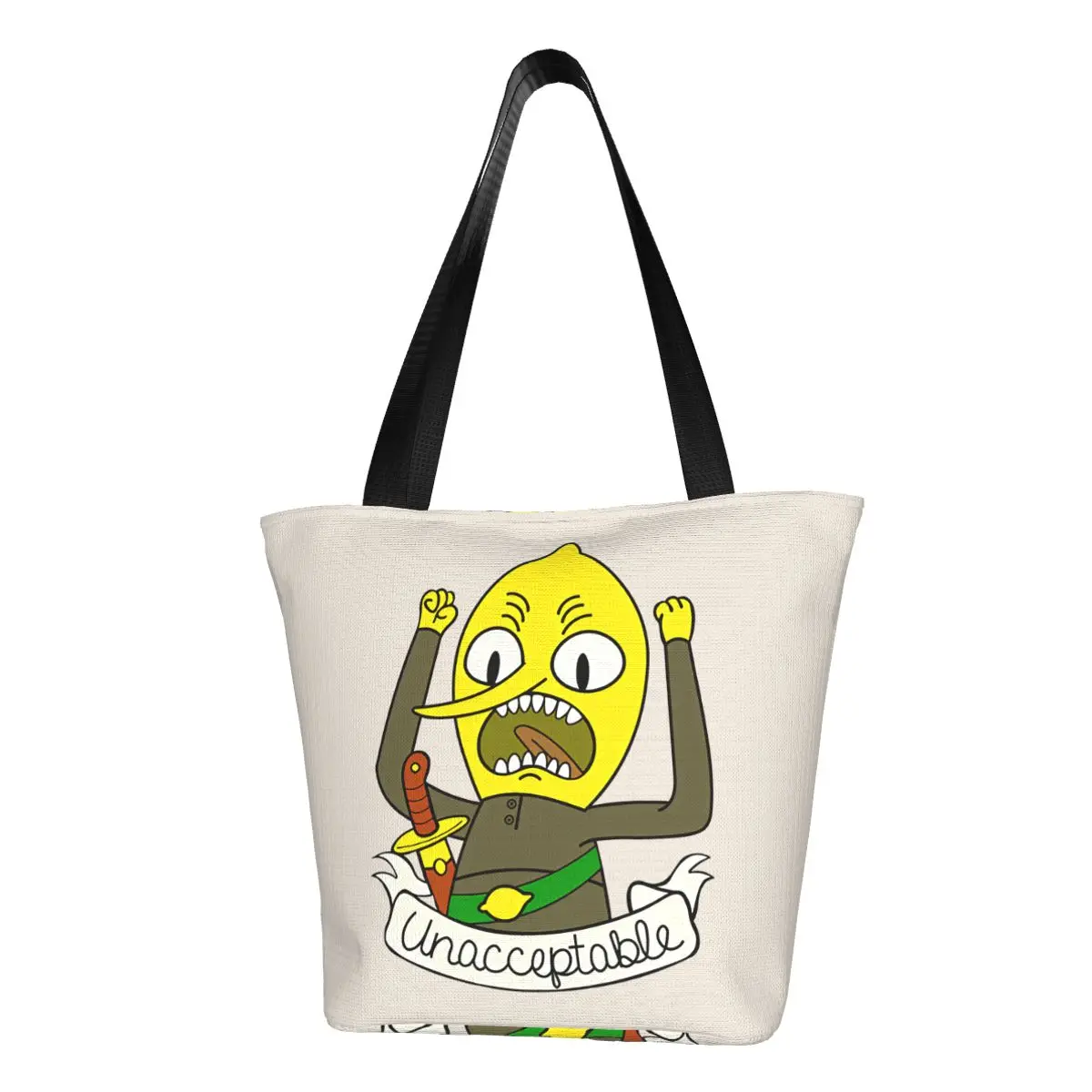 Lemongrab Shopping Bag Aesthetic Cloth Outdoor Handbag Female Fashion Bags