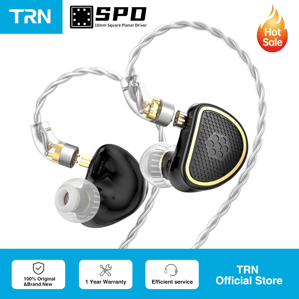 TRN SPD + BA Xuanwu Внутриканальные наушники гибридные плоские наушники-вкладыши IEM HIFI DJ