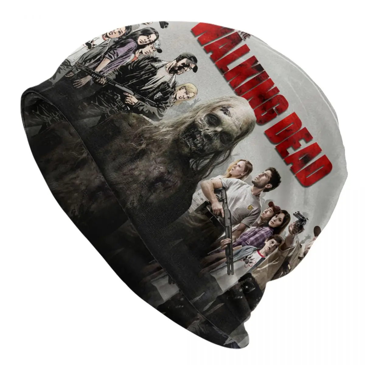 

The Walking Dead Skullies Beanies Caps Men Women Unisex Trend Winter Warm Knitted Hat Adult Horror Zombie TV Show Bonnet Hats