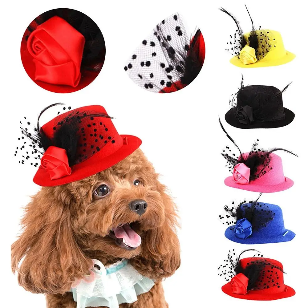 

Pet Accessories Pet Supplies Dog Costume Top Hat Party Cosplay Cowboy Hat Pet Gentleman Hats Headwear Dogs Caps