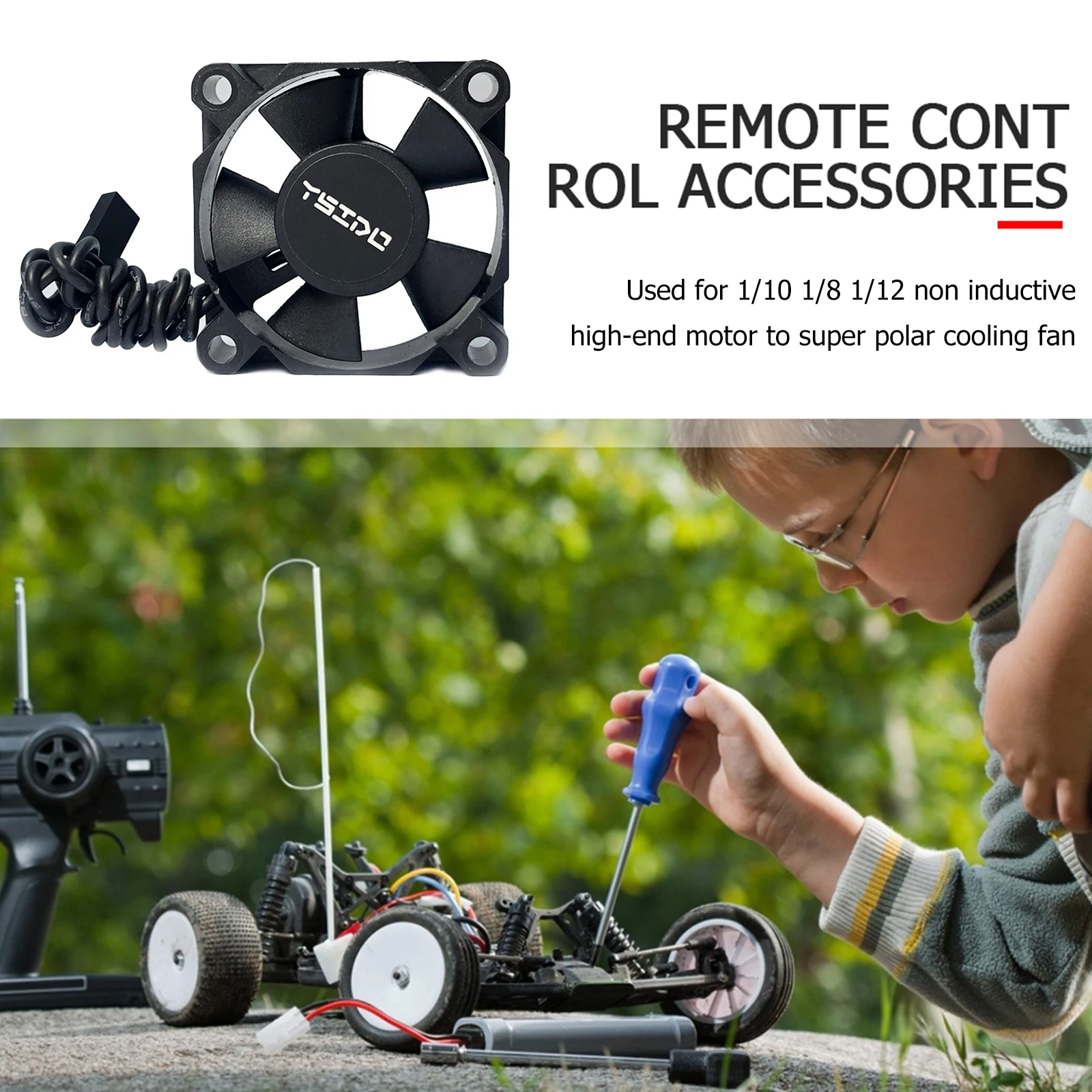 

Ysido 3510 высокоскоростной 20000 ОБ/мин охлаждающий вентилятор для 1/10 1/8 1/12 автомобильный двигатель RC