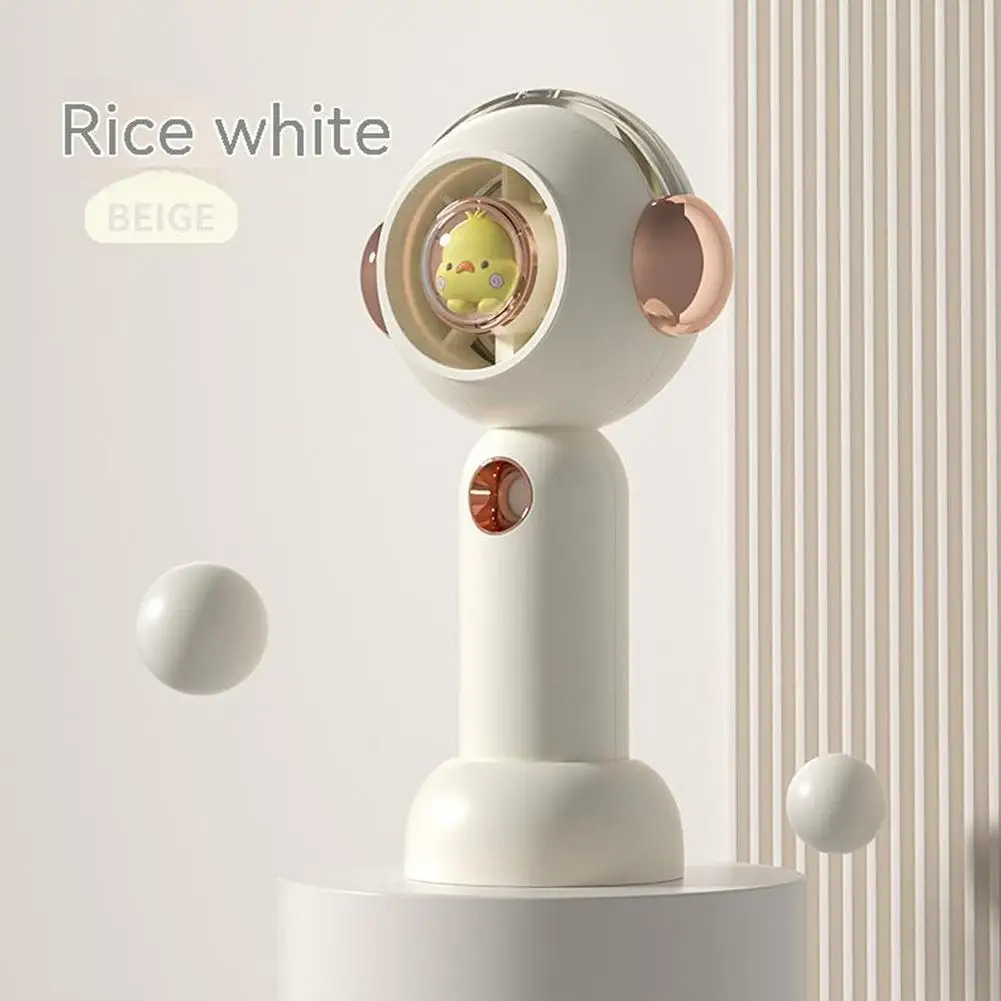 

Portable Usb Mini Fan 3 Levels Desktop Mute Handheld Water Misting Fan With Large Capacity Water Tank